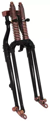 Antique Replica Black Copper 28 18" 2 Under Stock Harley Springer Fork Front End