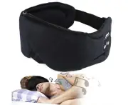 Sleep Headphones 3D Bluetooth 5.0 Headband Noise Cancelling Sleeping Headphones-black