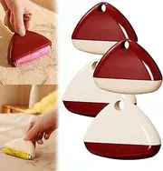Washable Lint Remover, Portable Mini Double Color Reusabletriangular Lint Remover, Pet Hair Remover Cleaner for Clothes Lint Brush, Suitable for Carry on for Clothes and Office (4pcs)