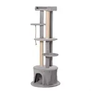 PawHut Cat Tree Multi-Level, Kitten Tower Activity Centre with Scratching Post,