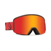 Volcom Garden Goggles Orange Brown Red Chrome + BL Yellow