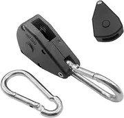 Tent Guyline Tensioners | 1/8 Inch Tent Tie Down Cord Rope Tightener - Carabiner Clip Attached Hiking Mountaineering Cord Locks for Tent, Indoor Fans