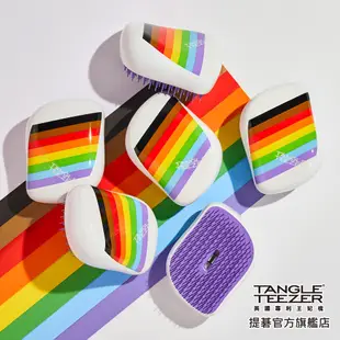 【TANGLE TEEZER提碁】利物浦攜帶梳(彩虹旗) 護髮梳 順髮梳 抗糾結 抗毛躁 隨身梳 旅行必備 王妃梳