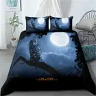 Linen Moon Owl Tree Single/Double/Queen/King Bed Quilt/Doona/Duvet Cover Set