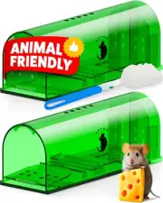 Mouse Traps Indoor for Home Mice Traps for House Indoor No Kill Live Catch Mouse
