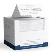 Clean Towels XL, 100% USDA Biobased Face Towel, Disposable Face Towelette,