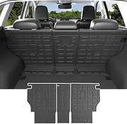 powoq Backrest Mat Compatible with 2017-2025 Mazda CX-5 Cargo Liner Back Seat Protector Replacement for 2017-2019 2020 2021 2022 2023 2024 2025 Mazda CX-5 Accessories(Fit 2017-2024, Rear Backrest Mat)