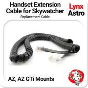 Replacement Saxon / Sky-Watcher SynScan handset cable for AZ Goto & AZ GTi mount