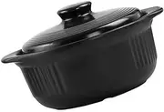 NAMOARLY Casserole Pot Lid Clay Pot for Stew Soup Rice Ceramic Saucepan Heat Resistant Kitchen Essentials
