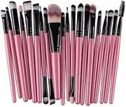 Set of 20 PCS Makeup Brush Kit for Foundation Liquid Blending Powder Eyeshadow Blush Cosmetics Concealer Brushes with Soft & Dense Bristles Assorted Color 12