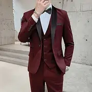 Men's Wedding Party Tuxedos Black Tie Homecoming Dark Grey Summer Solid Color Standard Fit 3 Piece Single Breasted One-button