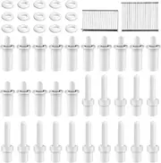 [KALIONE] 85 Pcs Shutter Repair Kit, Plantation Shutter Repair Tool Set Includes Spring Loaded Shutter Replacement Pins, 0.75inch and 0.6inch Tilt Rod Louvers Staples for Shutters, 556964_1_8Z8NACQJC