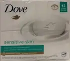 Dove Sensitive Skin Hypoallergenic Beauty Soap, Fragrance Free, 3.75 oz (12 Bars
