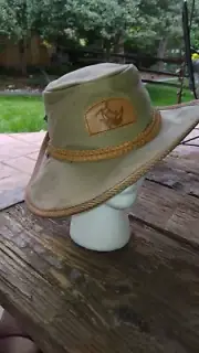 AUSTRALIAN HAT,NEW Orig.$103.95,"RHINO"Brnd,Safari Ready, Lether Embellishments