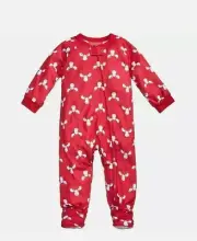 One Piece Moose Print Footed Pajamas 24 months PJs FAMILY PAJAMAS $34 - NWT