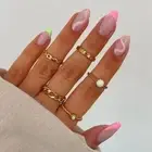Tool Wearable French Short Ellipse Fake Nails Nail Tips Almond False Nails