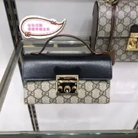 在飛比找蝦皮購物優惠-現貨免運 GUCCI 古馳 Padlock mini 帆布拼