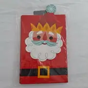 Santa Gift Bags Sacks 8 pack Fold Over Christmas Treats