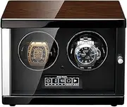 [LSRRYD] Watch Winders for 2 Automatic Watchwith Ultra-Quiet Motors,Multiple Rotation Modes,Built-in LED Illumination and LCD Touchscreen Controlm, (Size : 2+0)
