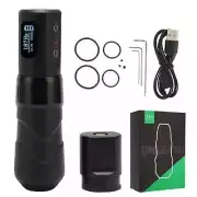 Wireless Tattoo Machine OLED Display Battery Rotary Coreless Motor AluminumAlloy