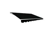 Outdoor Folding Arm Awning Retractable Sunshade Canopy Black 4.0m x 2.5m