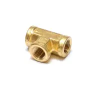1/8 Npt Female Pipe T Tee 3 Side Brass Fitting Fuel Vacuum Air Water Oil Gas