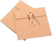 COOPHYA CD DVD Kraft Paper Envelopes by 10PCS Brown Paper CD Sleeves Storage Bags