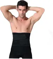 Yardwe Elastic Waist for Men Slimming Tummy Band Black Size XXL Abdominal Muscle Exercise