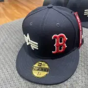New Era Boston Red Sox Fitted Hat - Size 73/4 Alpha Industries Msrp 55.99