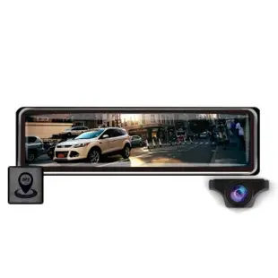 【MOIN 車電】MX537D 雙SONY WIFI HDR前4K/後2K GPS聲控全屏AI電子觸控式後照鏡行車記錄器(贈64G)