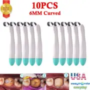 10Pcs Dental Pro Matrix Bands Sectional Contoured Metal Band 6MM Formed Curved