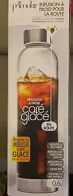 Primula Cold Brew Maker & Travel Glass Bottle Infuser 20oz Stainless Filter -NEW