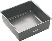 MasterClass Non-Stick Deep Mini Square Cake Tin with Loose Base, 15 cm (6")