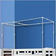 Retractable Stainless Steel Canopy Bed Bed Frame Post 4 Corners Post Canopy Bed Curtains Bunk Bed Canopy for Student Dormitory School College