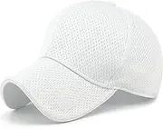 [Loneshark] Mens Full Mesh Summer Breathable Running Baseball Hat Quick Dry Womens Moisture Wicking Outdoor Sports Dry Fit Cap