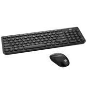 TODO 2.4Ghz Wireless Keyboard Mouse Combo Mac Windows Android 96 Key - Black