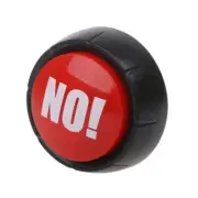 Spoof Red NO Button Toy Practical Joke Props Sound Toy for Adults Anti-Pressure