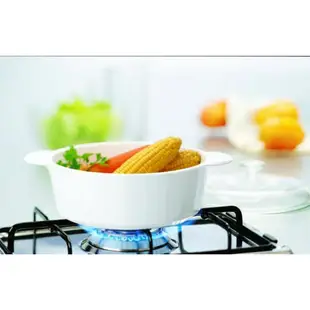 【美國康寧 Corelle Brands】純白圓型康寧鍋3.25L