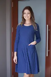 Ripple Effect L/S Dress--Y-Y8V4471H
