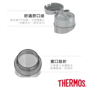 【THERMOS膳魔師】彈蓋直飲輕水瓶470ml(GP4040)