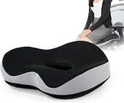 Seat Cushion, Ergonomic Coccyx Cushion for Office and Car Chair, Memory Foam Seat Cushion for Post-Op Hemorrhoids,Tailbone Pain Relief,Office Chair Cushion for Reducing Sedentary