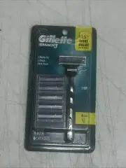 GIILLETTE Mach 3 3 Blades on 1 Cartridge Includes 1 Razor 6 Refills NEW