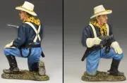 KING & COUNTRY JOHN FORD'S CAVALRY KX021 U.S. CAVALRY TROOPER KNEELING PISTOL MB