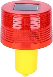 Solar LED Emergency Warning Flash Light Alarm Lamp for Road Boat Red Light