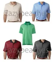 ADIDAS GOLF Climalite Stripes, Polo Sport Shirt dri fit Men's Size S-3XL , a119