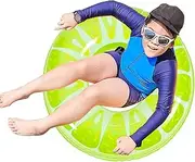 Fruit Floats for Pool | Swim Tube Raft, Watermelon Kiwi Orange Lime Fruit Inflatable Pool Floats,Portable Pool Float for Themed, Large Swimming Pool Floaties