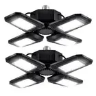 Deformable LED Garage Lights - 12000 Lumen 6500K Daylight 120W, Four Leaf Gar...