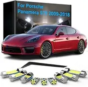 25pcs Car LED Interior Light, For Porsche Panamera 970 4S GTS TURBO 2009-2018 Dome Read Trunk Foot Door License plate Lamp