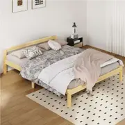 ALFORDSON Bed Frame Double Size Beatrix Wooden Base (Oak)