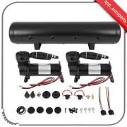 For Car Train Air Horn 12V 5 Gal Air Tank 200 Psi Compressor Onboard System Kit